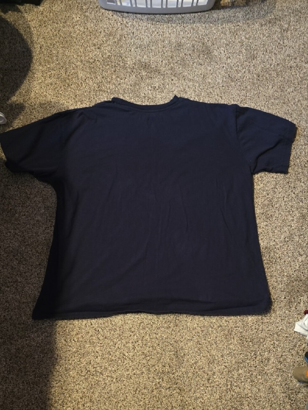 Champion Navy Short Sleeve Tee with White & Red Logo - Picture 3 of 3